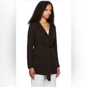Max Mara Belted Wool & Cashmere Brown Cardigan Sweater  Sz Small-Made in Italy